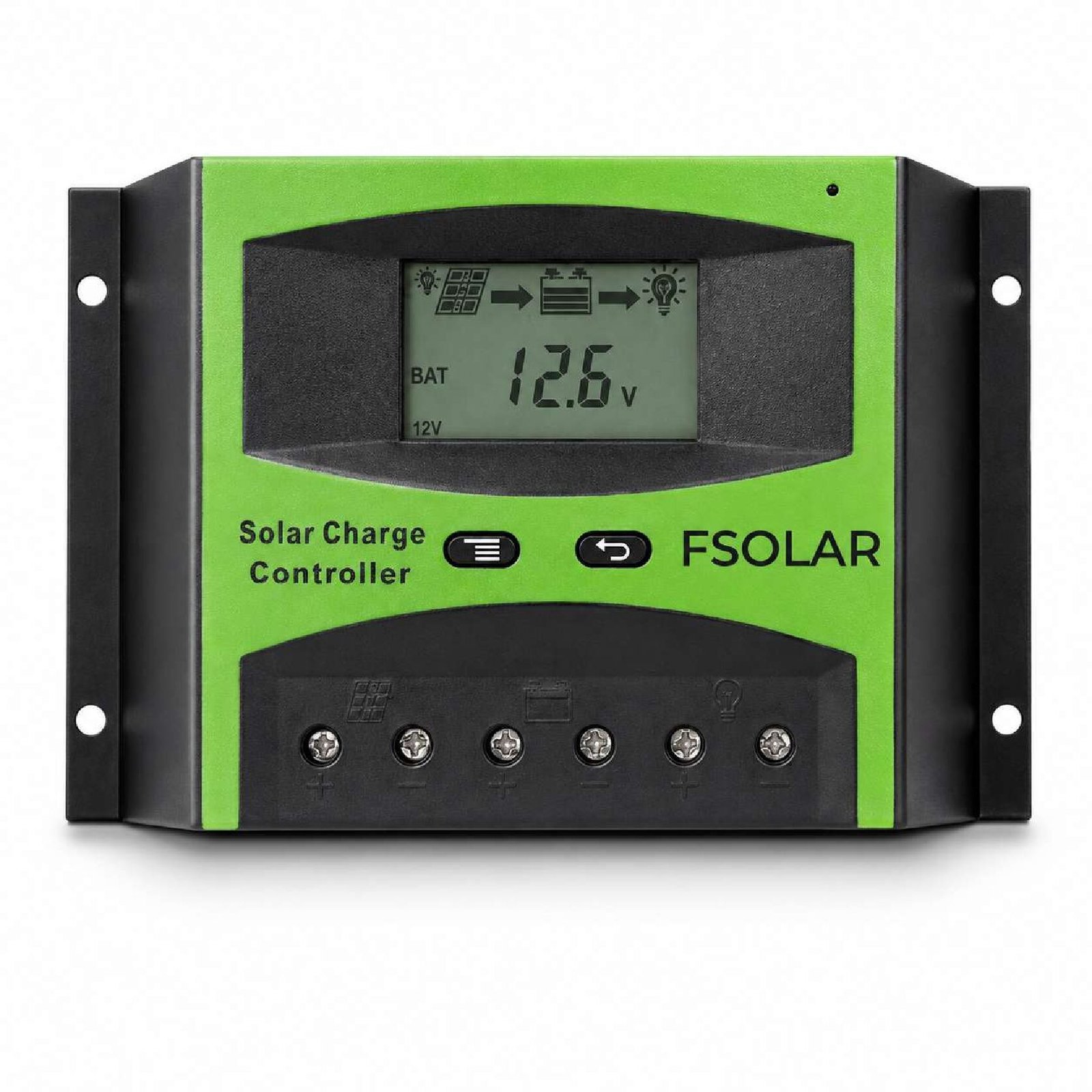 FSolar 10A PWM Solar Charge Controller 12/24V AUTO