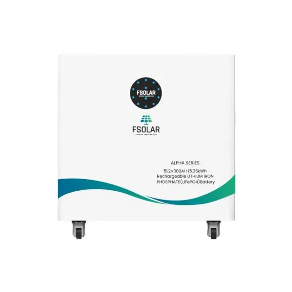 Fsolar Lithium Battery 300AH 51.2V LiFePo4 APP Alpha Series 15kWH
