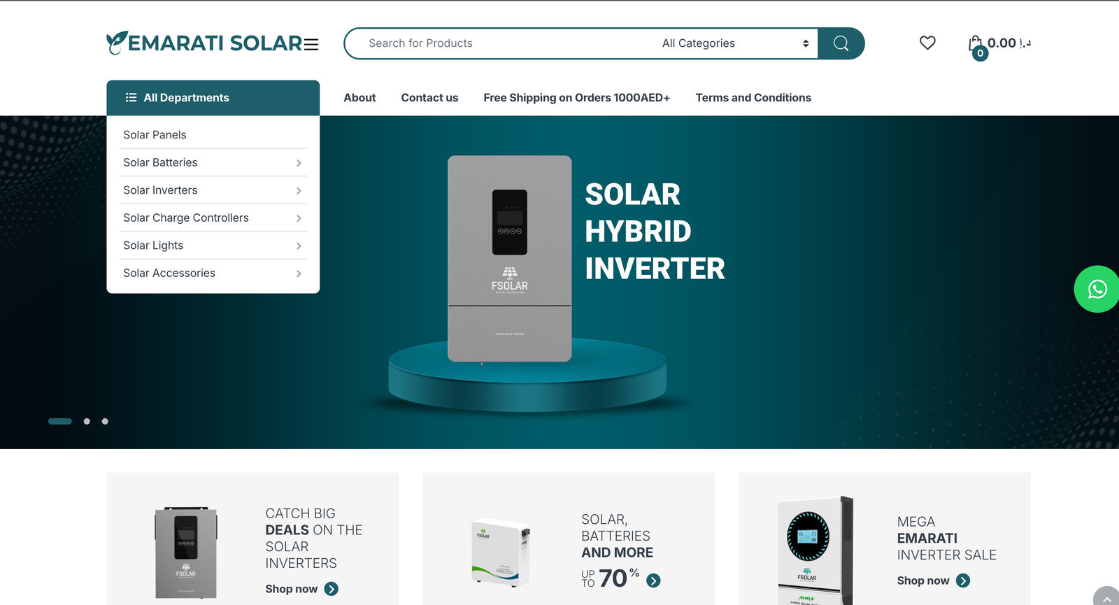FSolar LiFePO4 lithium battery — premium solar storage UAE